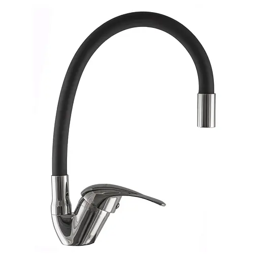 Змішувач для кухні EcoMix E-GEZ-203SLR-Black Чорний - фото 1