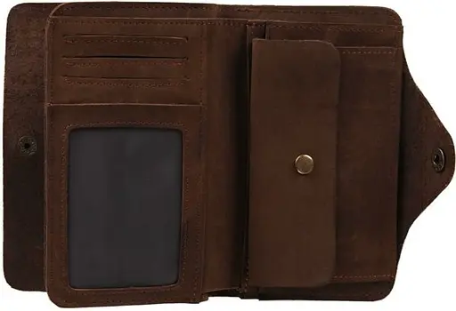 Мужской кожаный кошелек Vintage 15х10 см acs0015346 - фото 6