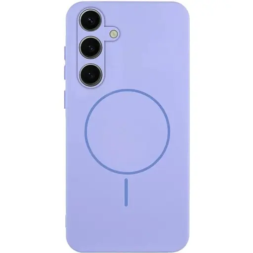 Чехол Lakshmi Silicone Cover Full Camera (AA) with MagFit для Samsung Galaxy S24 Сиреневый / Dasheen
