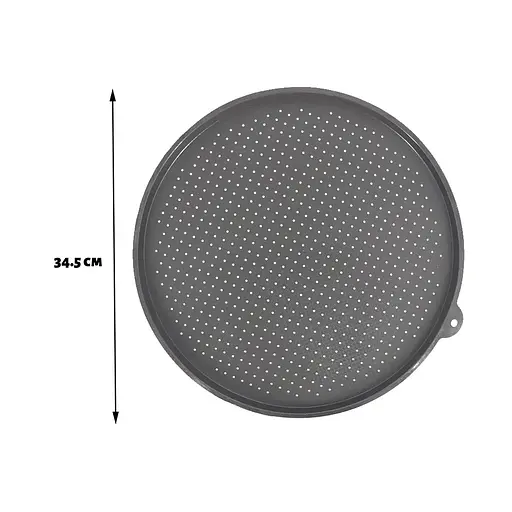 Форма силіконова антипригарна перфорована для випікання піци Ø 34.5 см, Kitchen Master Сірий 86114 - фото 3