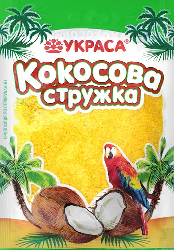 Стружка Украса кокосова кольорова в асортименті 25 г (266050) - фото 3