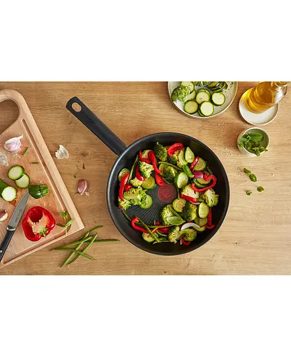 Универсальная сковорода Lagostina Rigenera Green 22 см (2100129524) с титановым антипригарным покрытием - фото 5