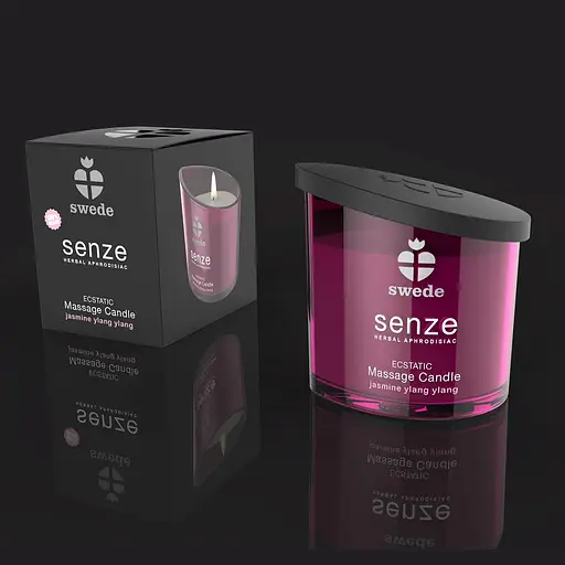 Масажна свічка Senze Ecstatic Massage Candle жасмин/іланг-іланг, 50 мл - фото 4