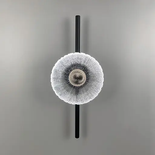 Елегантне декоративне бра з імітацією квітки Арт. B 058/1 BK Line F - фото 1