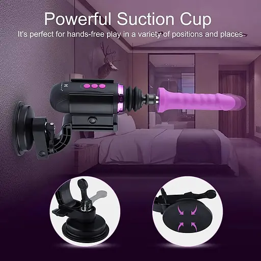 Міні секс-машина Hismith Mini Capsule Sex-Machine With Strong Suction Cup - фото 7