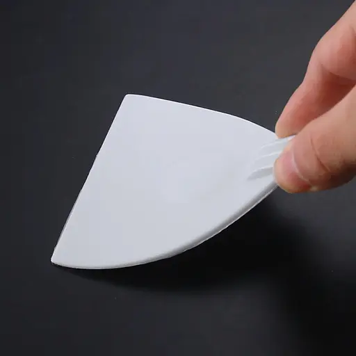 Шпатель кондитерский пластиковый скребок лопатка для теста с ручкой 16 см, Kitchen Master Белый 86293 - фото 5