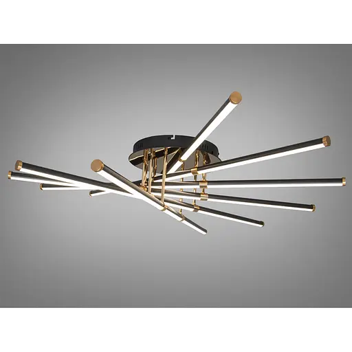 Світлодіодна люстра Diasha чорна 140 Вт 24 м² - фото 1