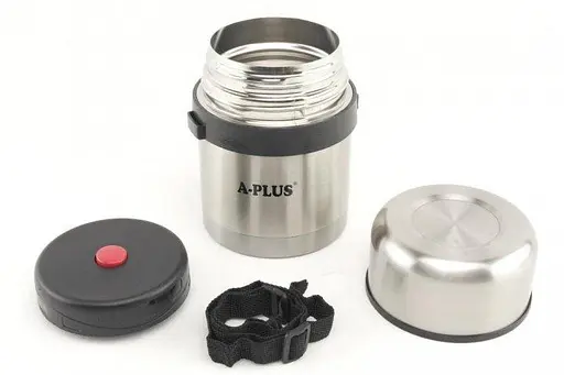 Термос харчовий з нержавіючої сталі A-PLUS 1662 500 ml з чохлом - фото 3