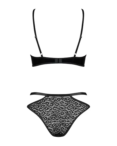 Еротичний комплект під латекс із стрепами Obsessive Bagirela 2-pcs Set S/M - фото 6