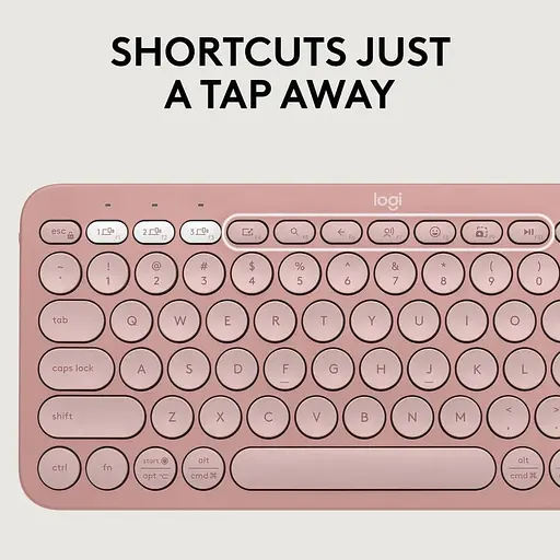 Комплект (Клавіатура та Миша) Logitech Pebble 2 Combo Tonal UA (920-012241) Rose - фото 6