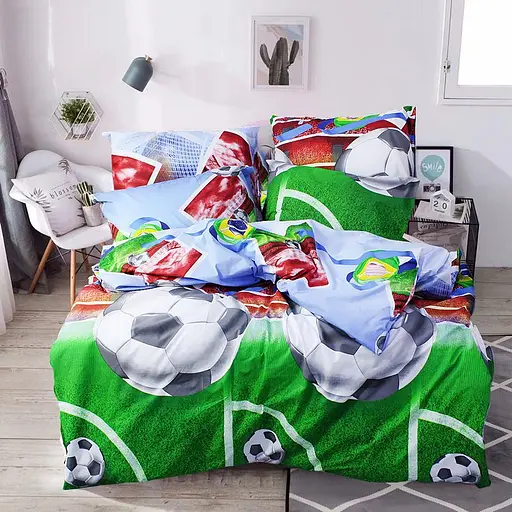 Наволочка 50х70 см ранфорс 100% хлопок зеленого цвета 326881