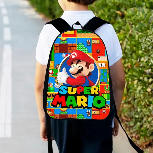 Рюкзак дитячий Маріо "Super Mario" 34х27см, міський ранець для хлопчика з принтом (00354)