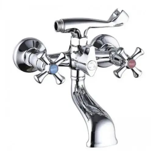 Смеситель для ванны Udis DAK3-A827 двухвентильный с душевым набором Хром 30412 - фото 3