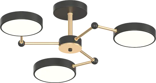Люстра VALESO XI3331-3 черный+золото