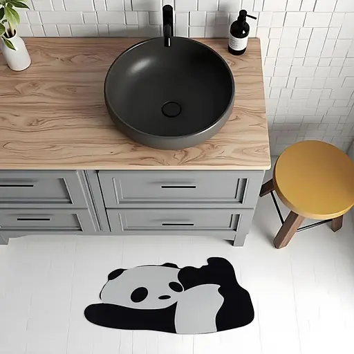 Коврик влагопоглощающий Wall Sticker 40х60х3 мм Панда SW-00002563 - фото 5