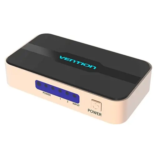 Сплиттер Vention 1 In 2 Out HDMI Splitter 4K 30Hz Gold Aluminum Alloy Type EU Standard (ACBG0-EU) - фото 4