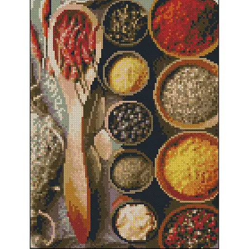 Алмазна мозаїка Strateg Прянощі 30х40 см без підрамника (ZAV3040-11) - фото 1