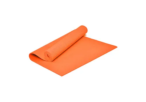 Коврик для йоги и фитнеса EasyFit ПВХ (PVC) Оранжевый (EF-1918-Or) - фото 1