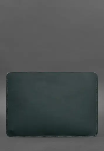 Чохол із натуральної шкіри BlankNote для MacBook 13 дюйм Зелений краст - фото 2