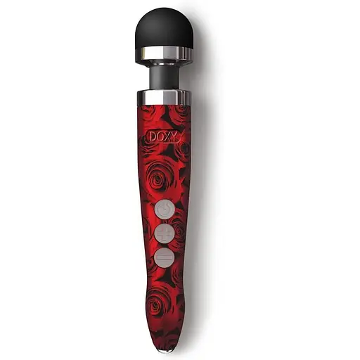 Вібромасажер Doxy Die Cast 3R Rose Pattern металевий корпус перезаряджається - фото 2