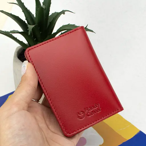 Обложка на пластиковые документы Украина красная - фото 4