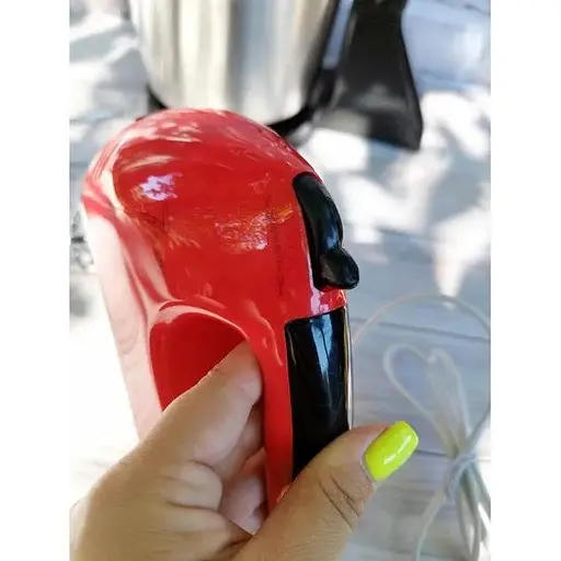 Стаціонарний міксер Bitek з металевою чашею з насадками для тіста 7 швидкостей BT-6637B 250 Вт Червоний - фото 6