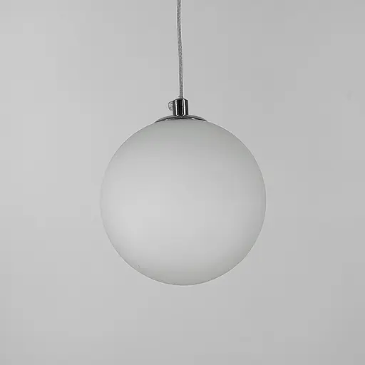 Підвіс в хромовому корпусі з білим плафоном Line.F 0286/1 CR+WT - фото 6