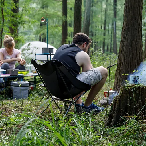 Стул складной Naturehike Stellaluna L04 CNK2450JJ015 алюминий размер M (Черный) - фото 9