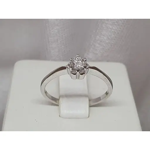 Золотое кольцо с бриллиантом. 11379/1 17 - фото 2