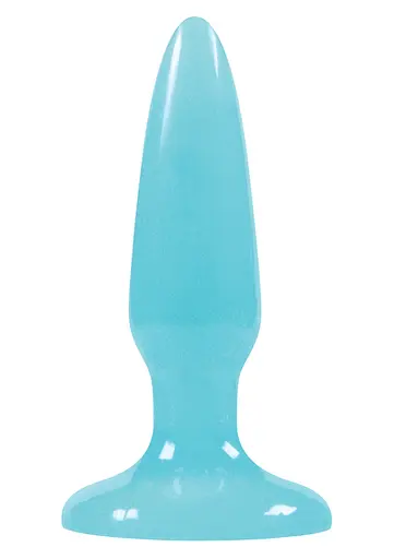 Анальна пробка NS Novelties Firefly Pleasure Plug Mini 8.1 см (блакитний) - фото 2