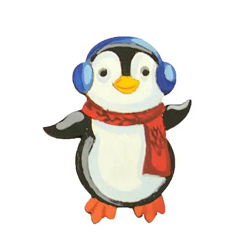 Набір для творчості новорічний Розпис акриловими фарбами "Олень та пінгвін" Умняшка НГ-002/2 - фото 3