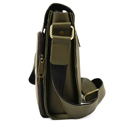 Чоловіча шкіряна сумка через плече TARWA 26х22х6 см sum0028329 - фото 5