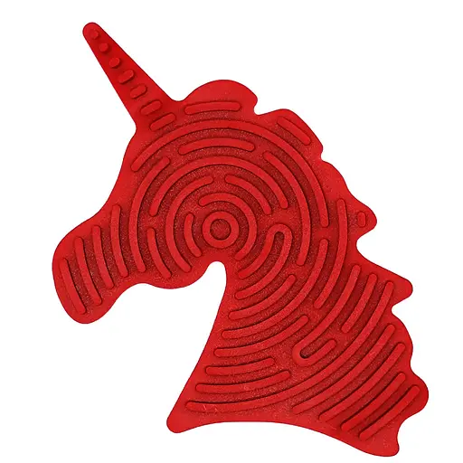 Дитяча розвиваюча дошка для сенсорної активності "Єдиноріг" Bambi GS0108 двостороння Червоний - фото 1