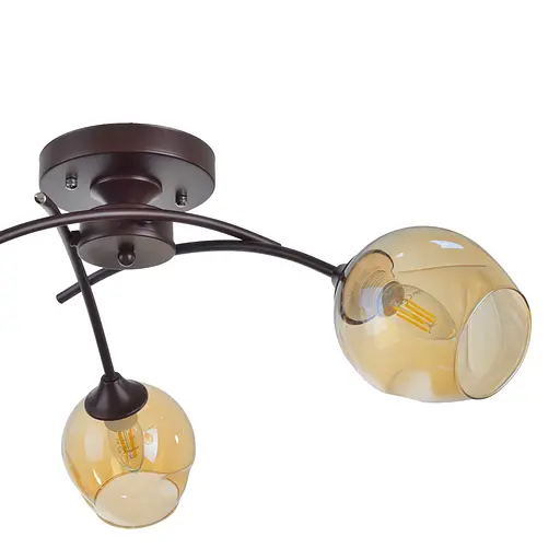 Люстра стельова Brille класична E27 60W BR (LK-678C/3) - фото 5