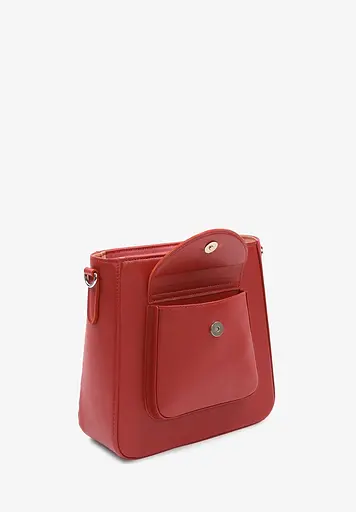 Жіноча шкіряна сумка Stella червона - фото 5