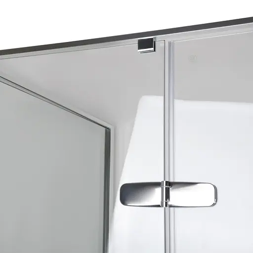 Душевая кабина Bravo квадратная без поддона от стены WDA N90TC 1 уп., прозрачная, хром - фото 9