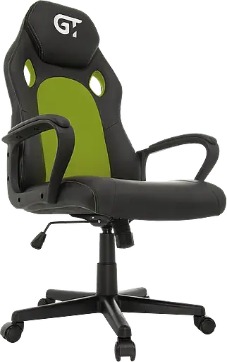 Геймерское кресло GT Racer черное с зеленым (X-2640 Black/Green) - фото 4