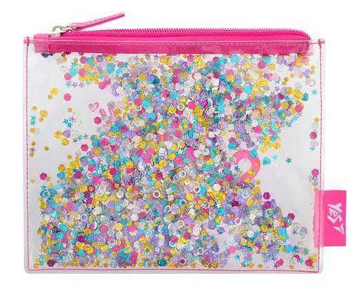 Шкільний пенал-косметичка Yes с блестками "Shine" - фото 2