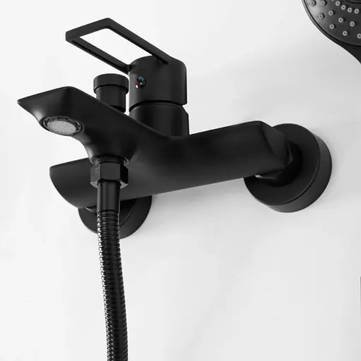 Смеситель для ванны Rea Flip настенный black REA-B2003 Черный матовый - фото 2