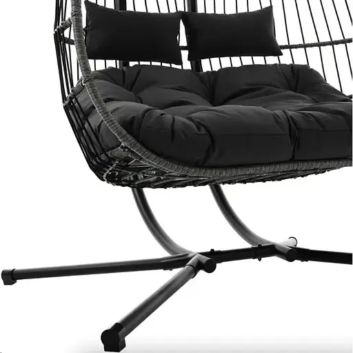 Підвісне крісло-кокон Di Volio Rona двомісне графітовий - фото 6