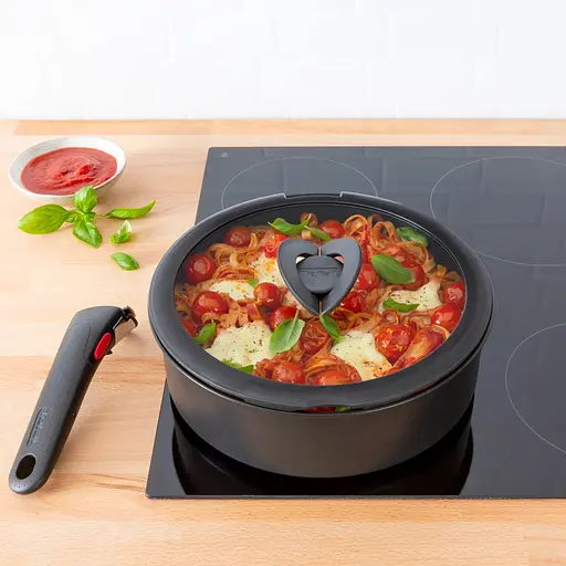 Tefal Кришка скляна Ingenio 18 см скло силікон - фото 7