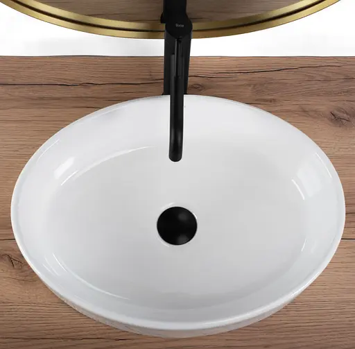 Умивальник Rea Fonda white накладний REA-U0604, Білий - фото 3