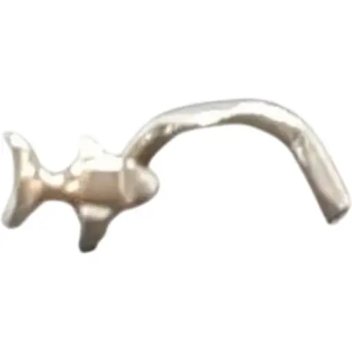 Срібна сережка-пірсинг в ніс Dear. 1013С