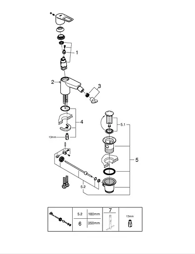 Змішувач для біде Grohe BauLoop New 23338001 Хром - фото 3