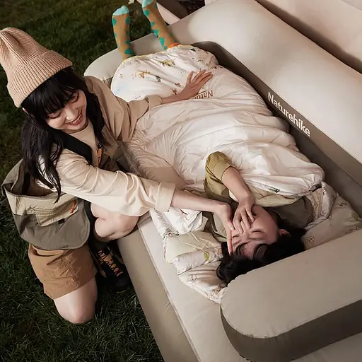 Детский спальник с капюшоном Naturehike B180 CNH22SD001, бежевый - фото 9