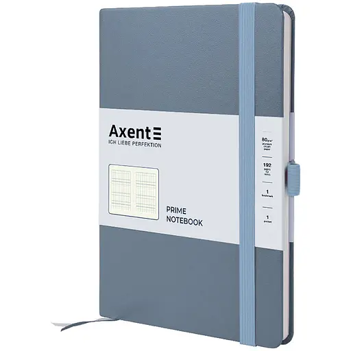 Книга записна Axent Partner Prime клітинка 145x210 мм 96 аркушів сіра (8305-62-A)