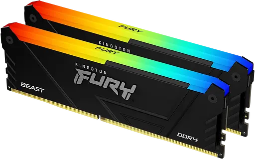 Оперативная память Kingston Fury 64GB (2x32GB) DDR4 3600MHz Beast RGB Black (KF436C18BB2AK2/64)