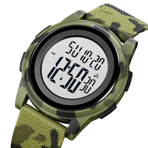 Наручний годинник чоловічий Skmei 1895 Green Camo, 1895CMGN (18474) - фото 2
