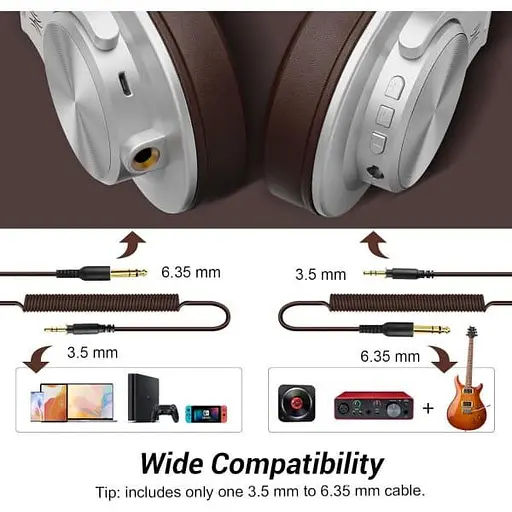 Навушники OneOdio Fusion A70 Silver Brown (A70 Silver Brown) - фото 4