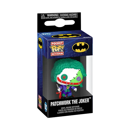 Коллекционная фигурка Брелок Funko Pop Бэтмен Вязаный Джокер Batman Patchwork The Joker 4 см FP B J K 511 - фото 3